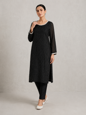 Black Embellished Lawn 2-Piece Suit